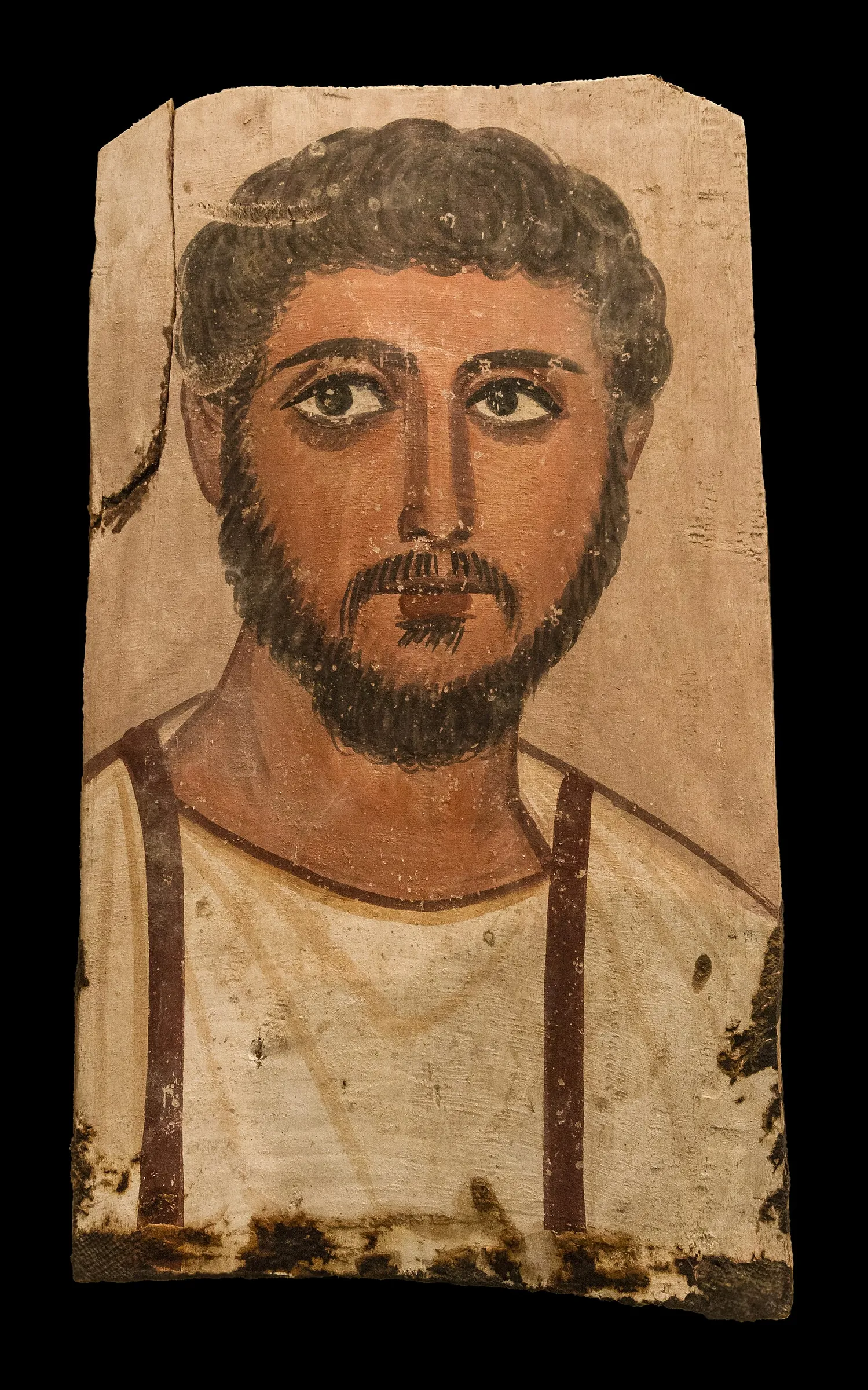 A Roman-period funerary portrait from Egypt